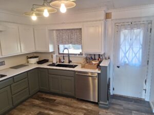 White Kitchen Cabinet Refinish
